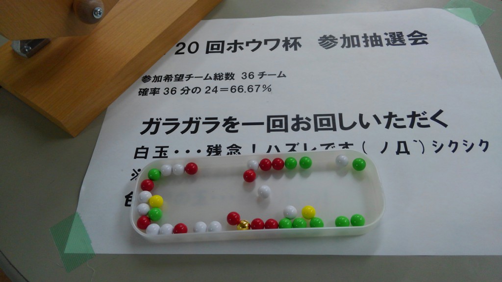 第20回ホウワ杯出場チーム発表