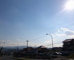 奈良市内の空～快晴ですね！