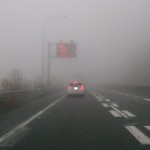 濃霧の名阪国道