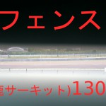 フェンスの隙間（高さ2㎝程の小さい隙間）から１３０R