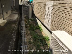 雑草のない快適な家まわり | 奈良市で犬走り製作