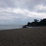 高知県の桂浜の砂浜です。