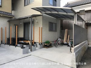 築60年の納屋（物置小屋）を解体して新築増築 | その4 新築完成と外構着工