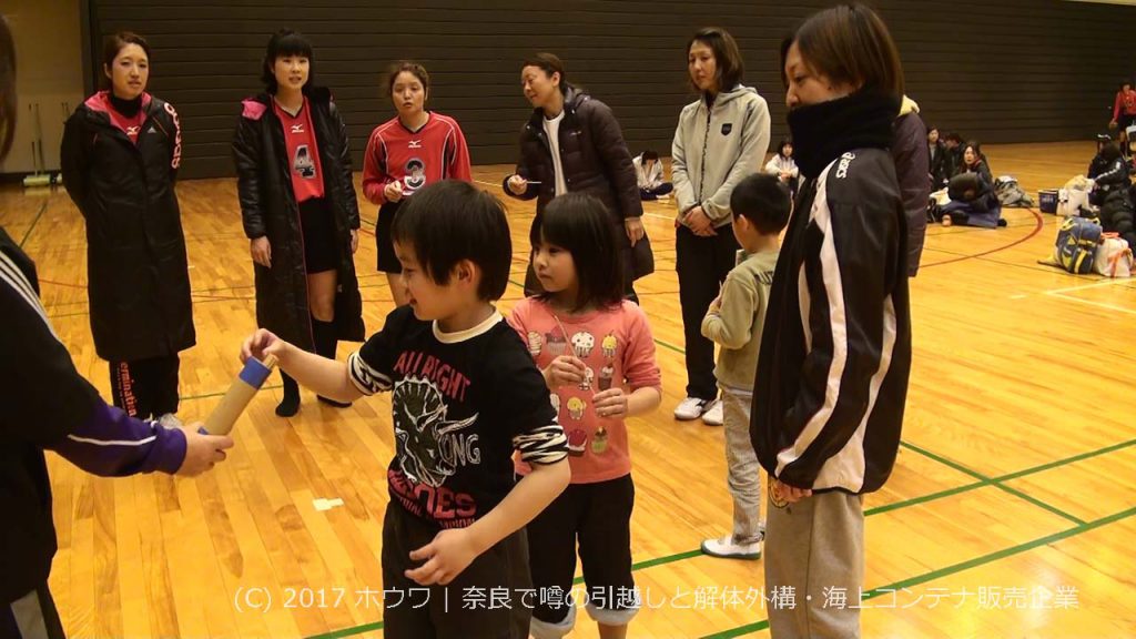 飛鳥は子供さんがクジ引き