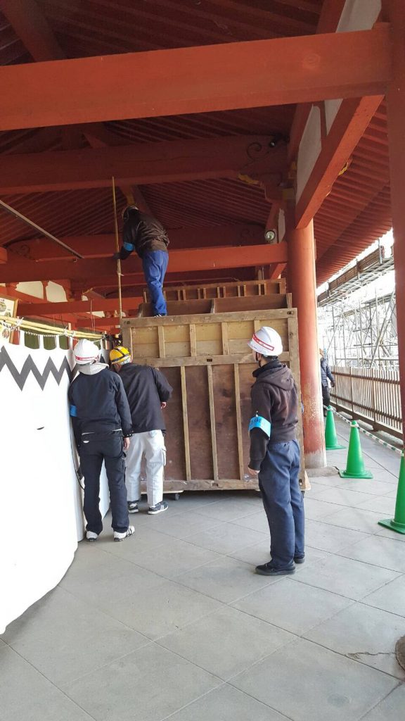 重要文化財 東大寺廻廊ほか3棟屋根葺替工事にともなう移転業務