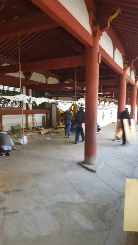 重要文化財 東大寺廻廊ほか3棟屋根葺替工事にともなう移転業務