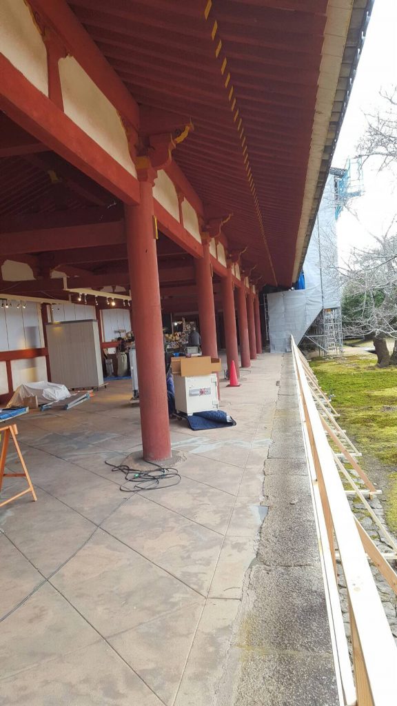 重要文化財 東大寺廻廊ほか3棟屋根葺替工事にともなう移転業務