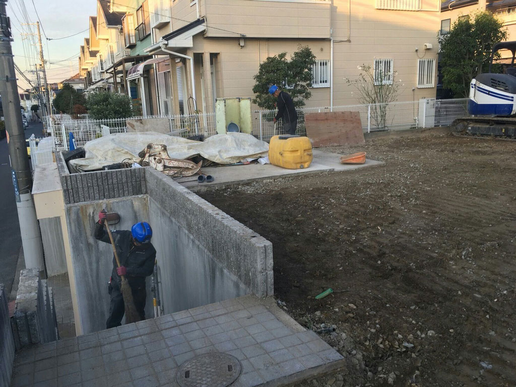 整地作業と工事の完了