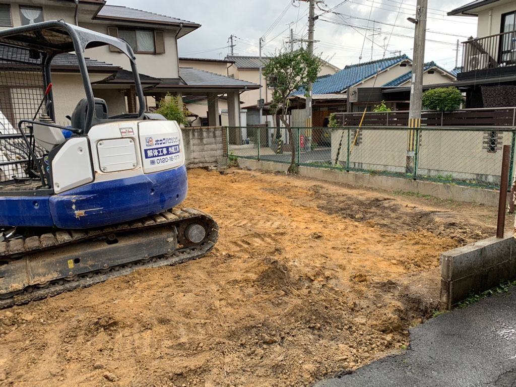 整地と仕上げ