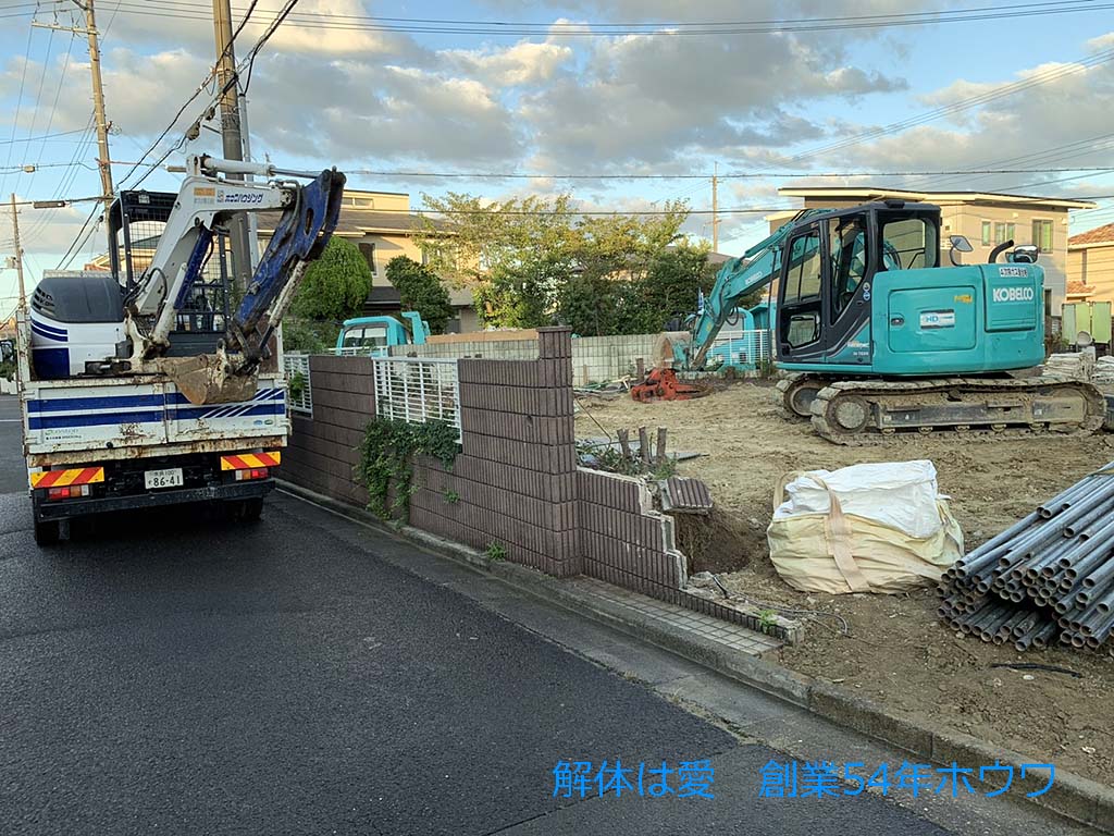 古家付き物件をタマホームさんで建替え | 生駒市で解体工事