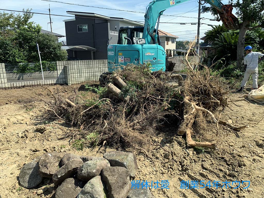 古家付き物件をタマホームさんで建替え | 生駒市で解体工事