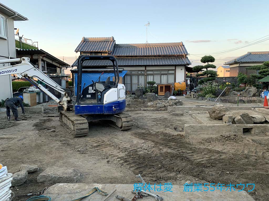 母屋をパナソニックホームズにお建替え | 大和郡山市で解体工事