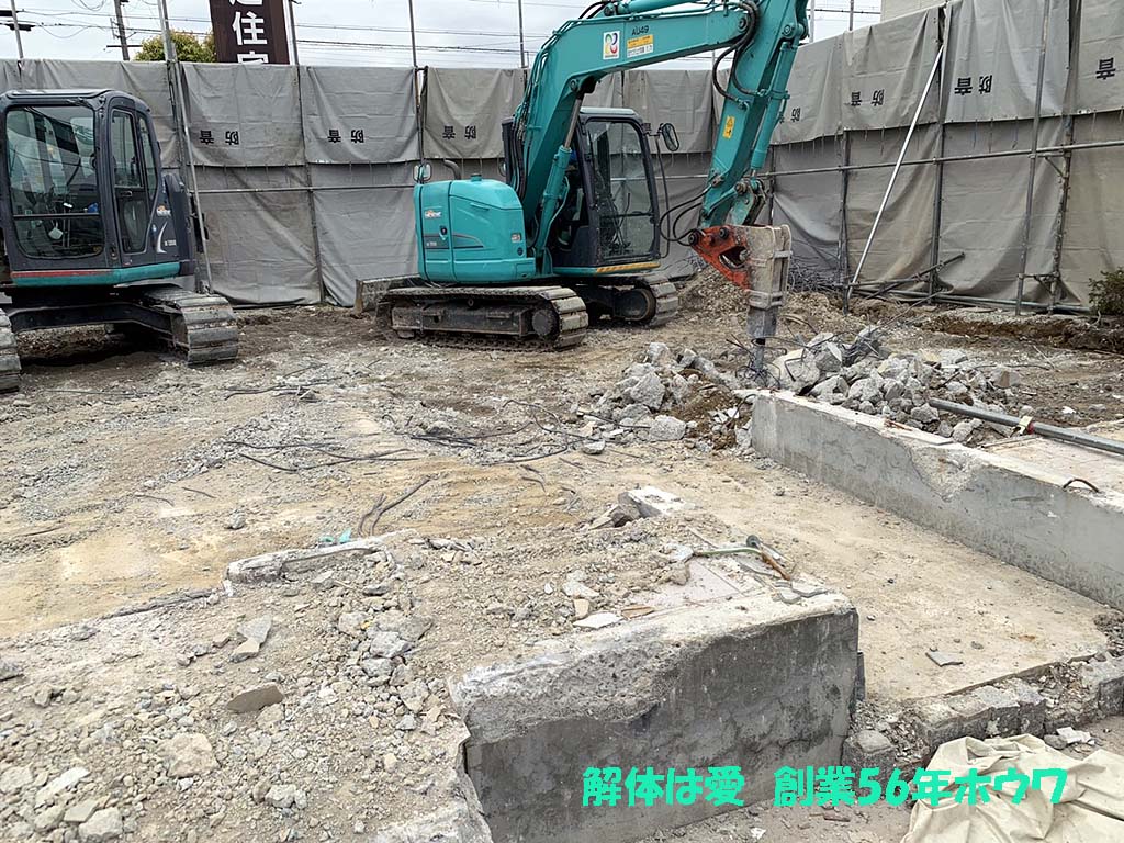 桧家住宅様のモデルハウス | MBSハウジング香芝展示場で解体工事