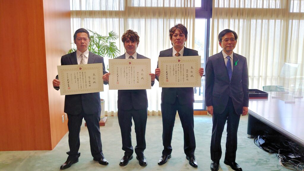 奈良県知事様より人命救助貢献の感謝状をいただきました。｜奈良県庁