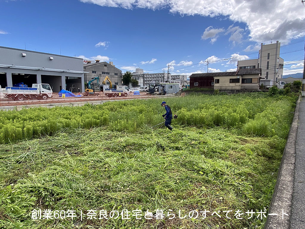 休耕田畑の草刈り除草 | 大和郡山市