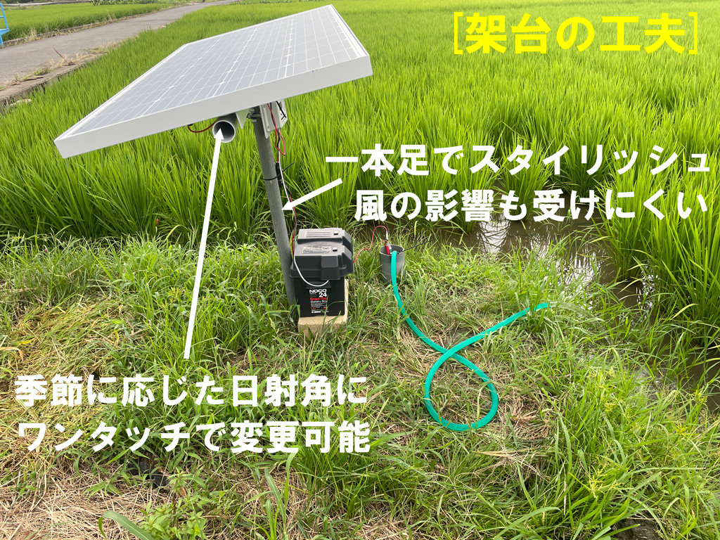 ホウワ式ソーラー発電井戸ポンプ「おてんとさん」