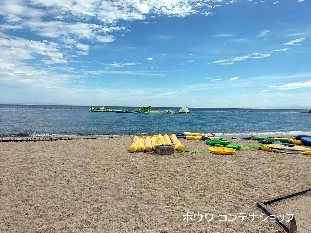 ウォーターアスレチックパークの遊具保管庫 | 淡路 洲本