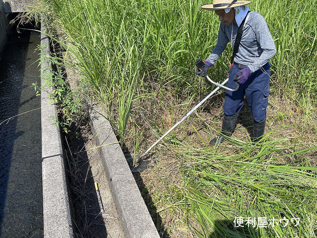 近所迷惑な遊休地の雑草を刈り払い除草ー磯城郡川西町ー