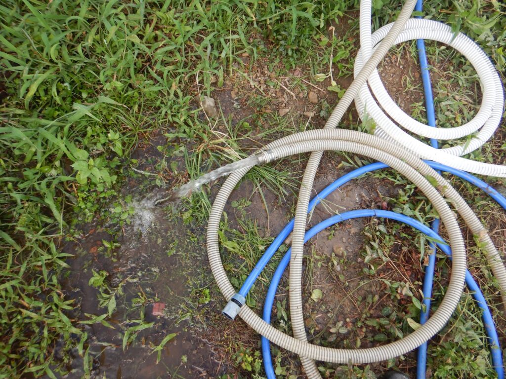 大分県のI様　DIYによる井戸掘り