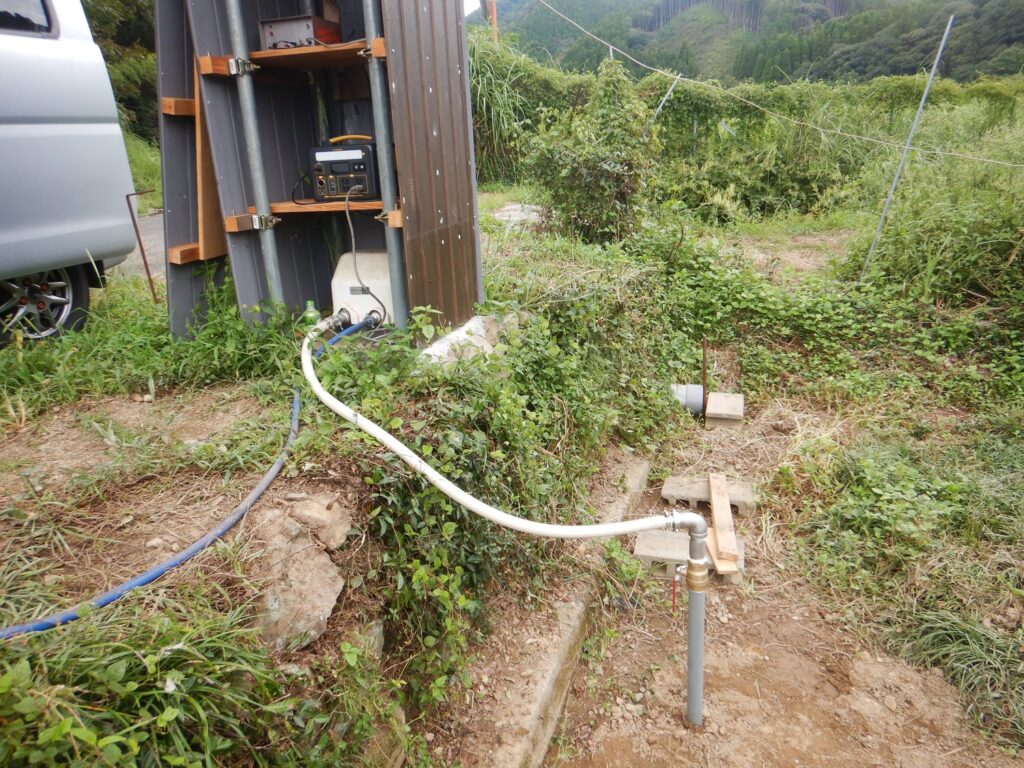 大分県のI様　DIYによる井戸掘り