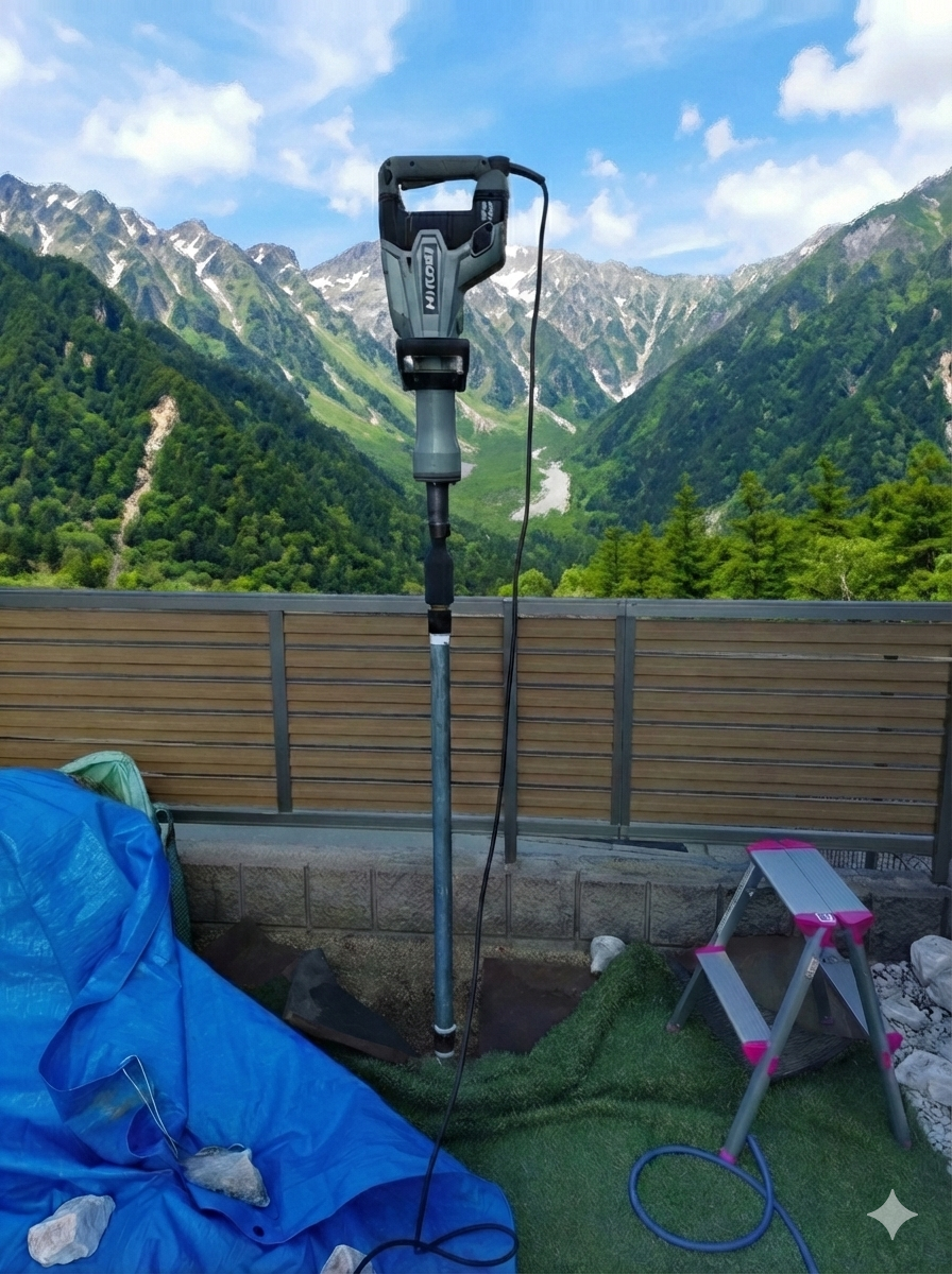 電動工具での作業