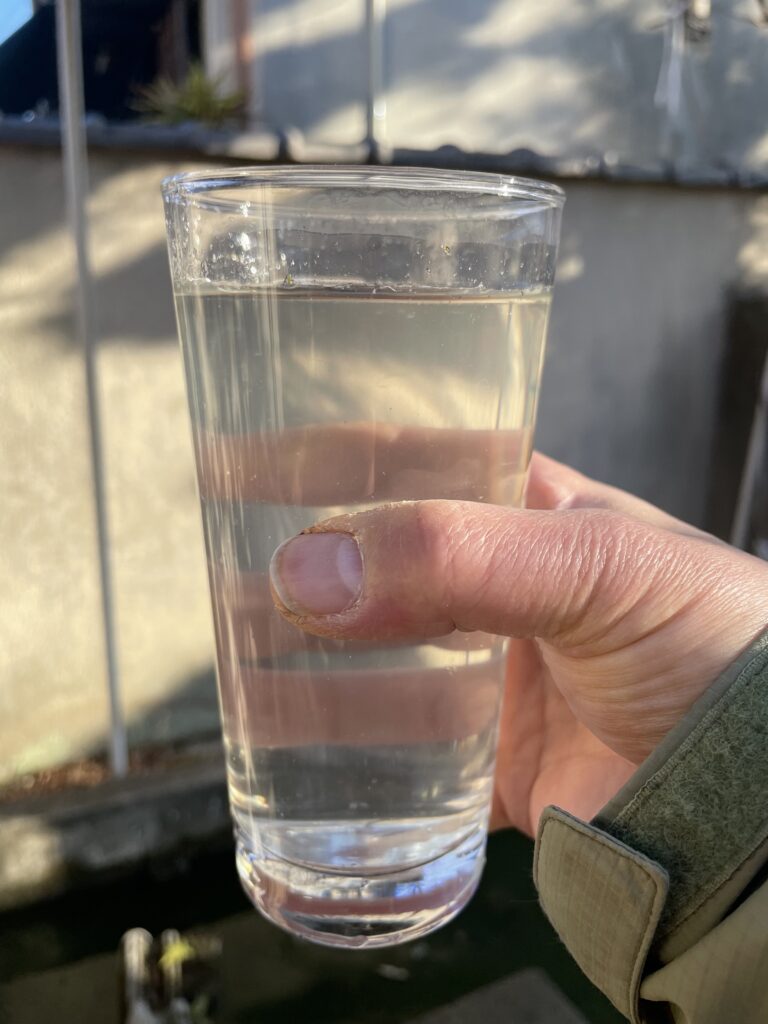 DIY井戸掘りの地下水