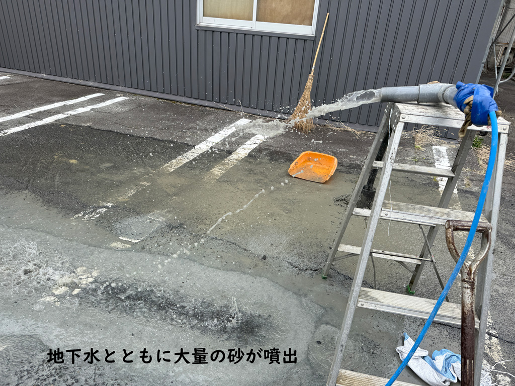 大型の井戸キット 矢太郎100剛筒を使って井戸づくり 京都府の企業様にて