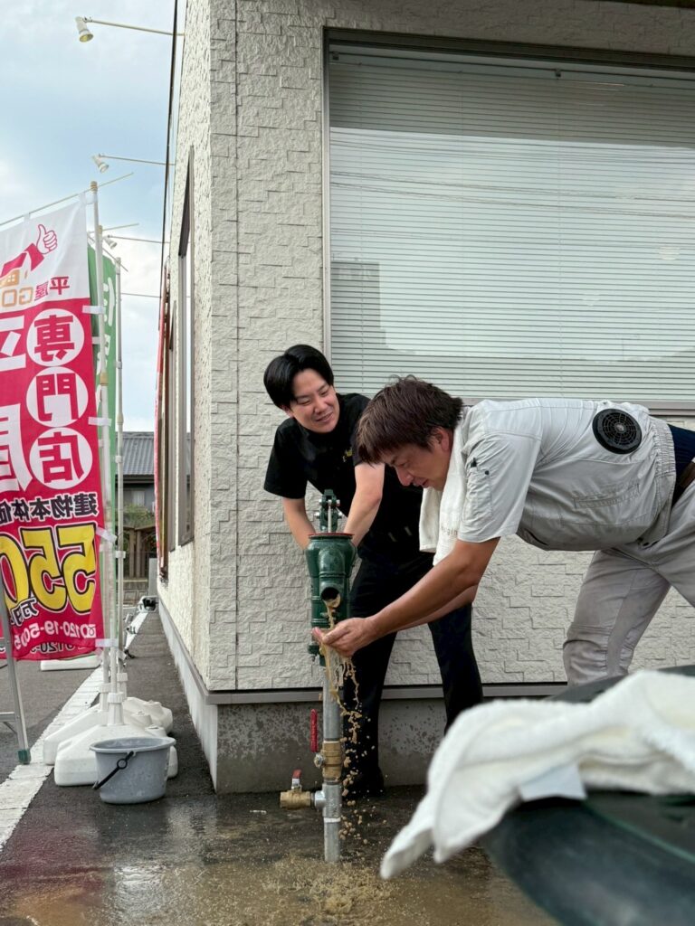 株式会社アースデイ・システムさまの井戸掘り大成功