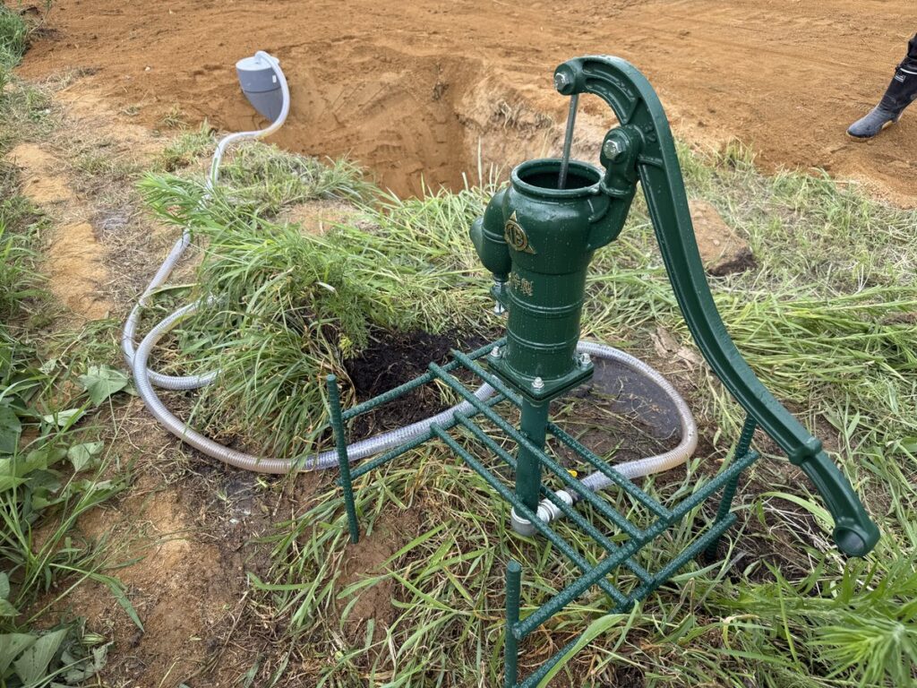 完成、冷たい水が出ます。