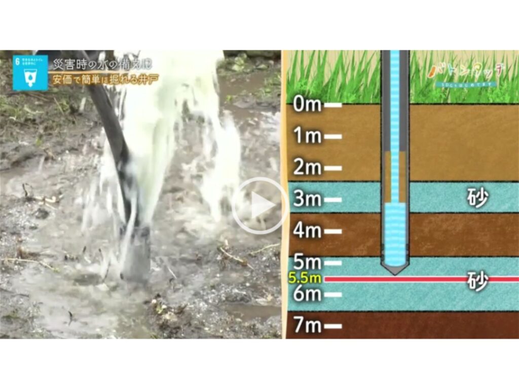 水脈は一つとは限りません。場所により水脈が何層にもなっている場合があります。水脈の厚さも場所により異なり、何メートルもある場所もあれば50cm程度しかない場合もあります。