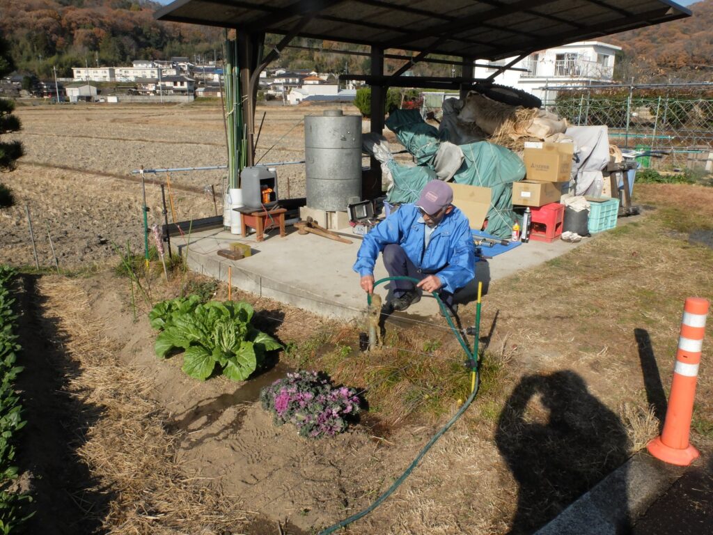 7 4m打込後パイプ洗浄