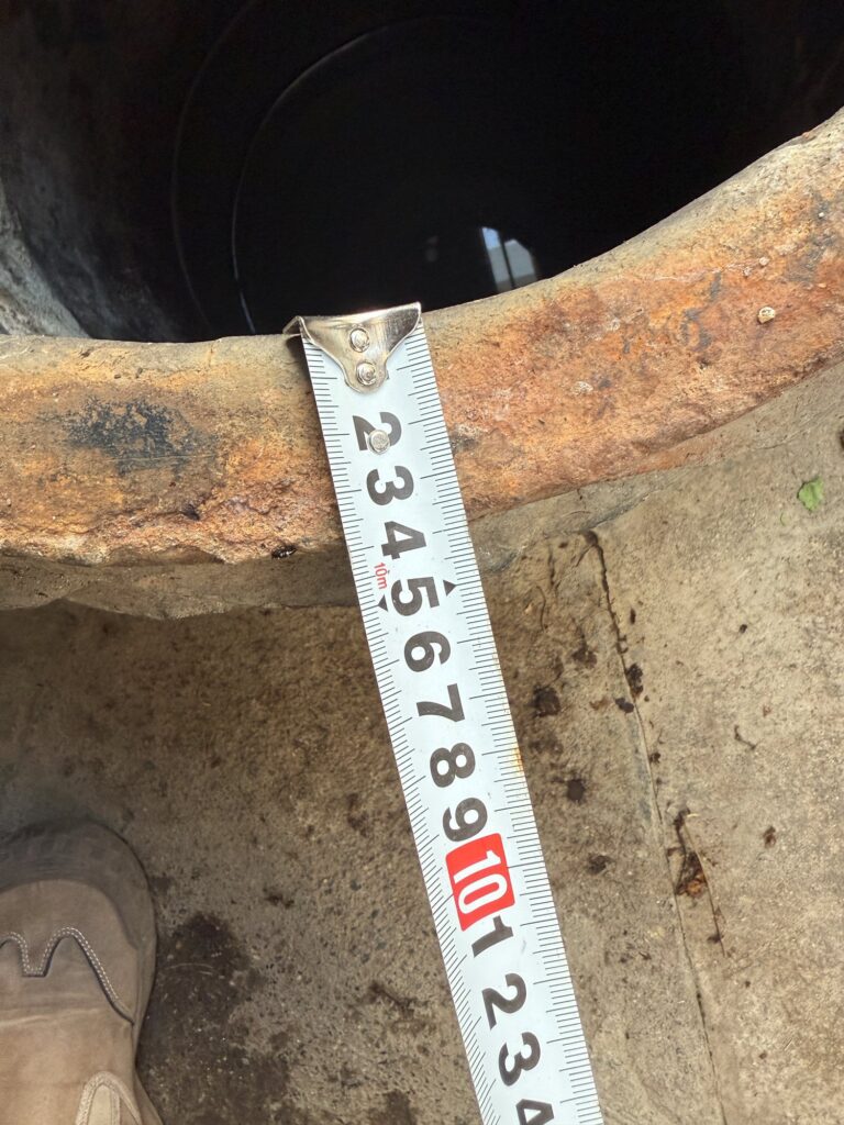 オーダーメイドの井戸蓋で使っていない丸井戸を活用