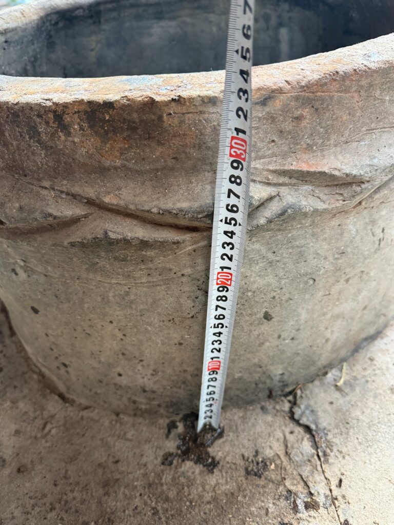 オーダーメイドの井戸蓋で使っていない丸井戸を活用