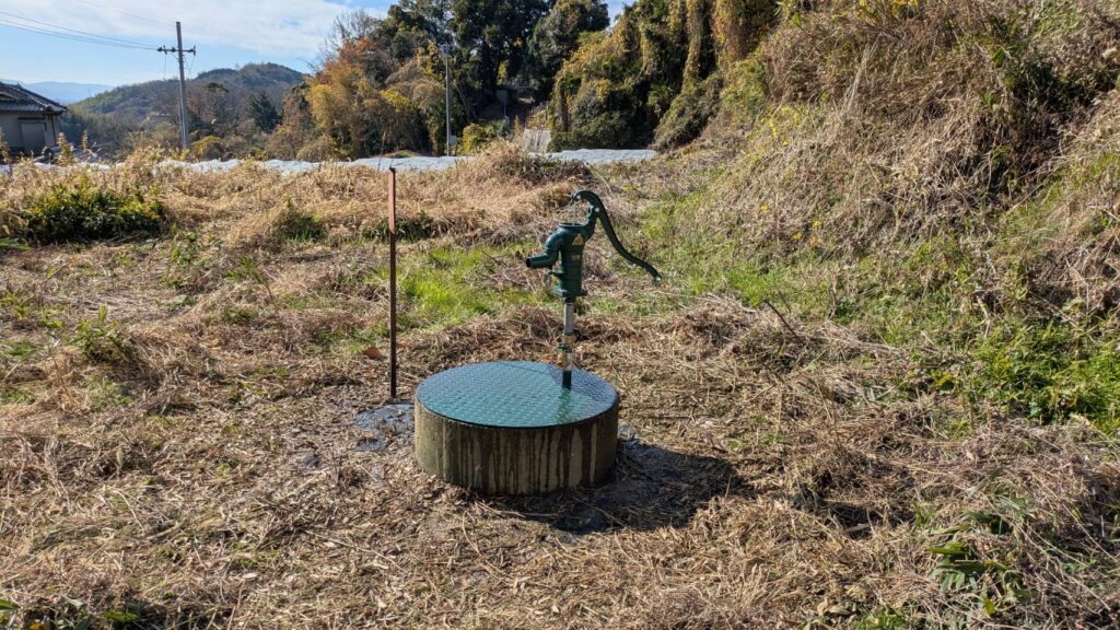 ふどう農家さんの古い井戸を再生復活