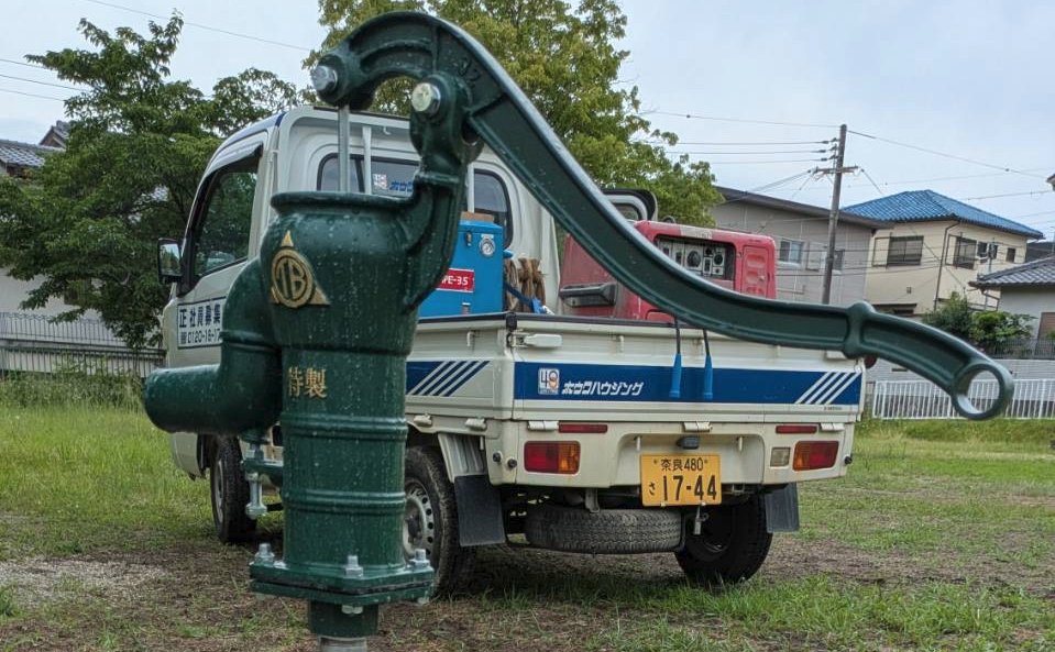 【施工事例】奈良市長も絶賛！地下5.5mから汲み上げる、市内初の公園内『共助型防災井戸』