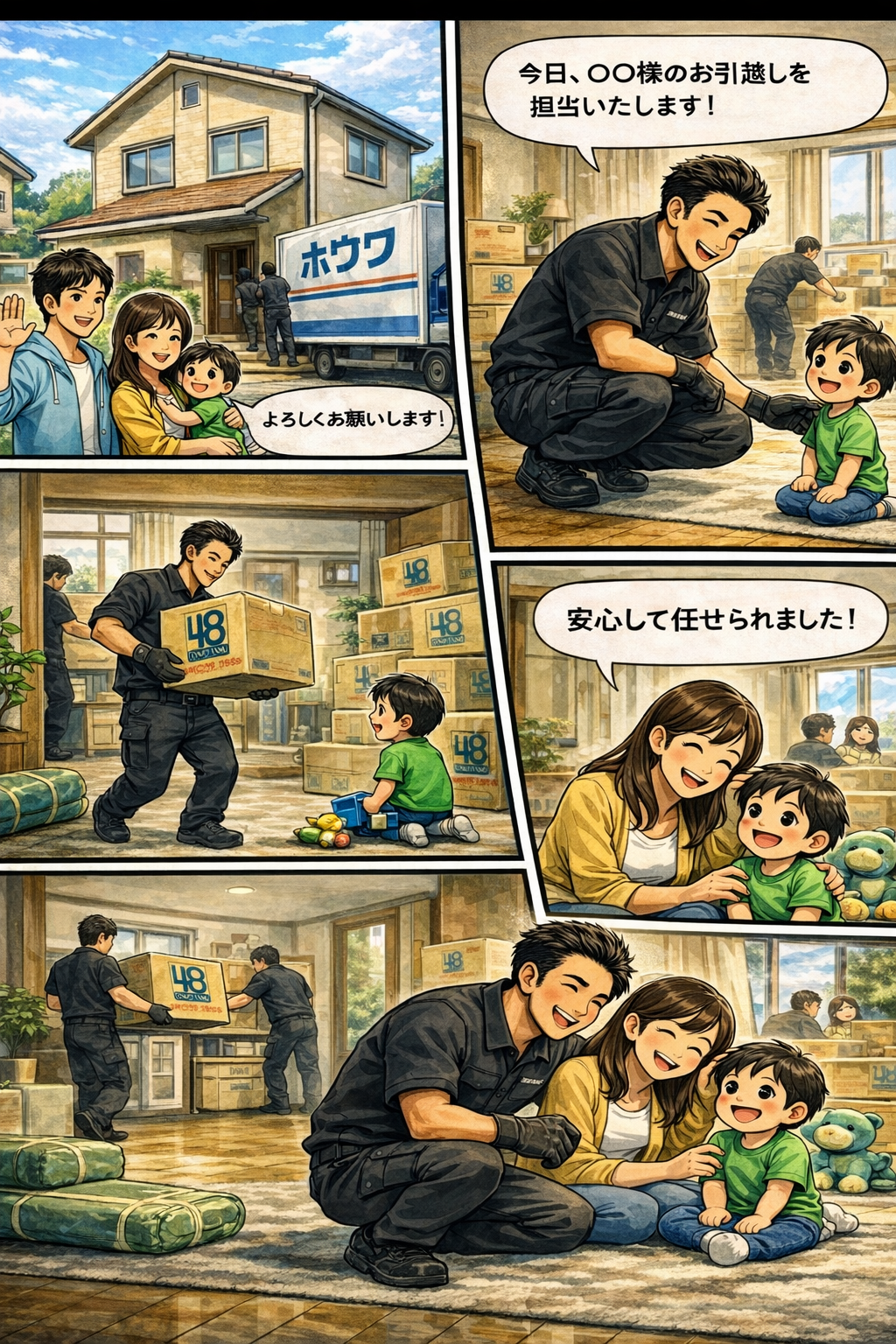 ホウワ引越マンガ