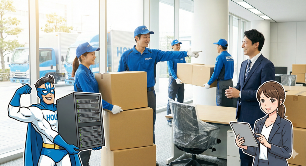 オフィス引越し（奈良・大阪・京都）はホウワ｜法人・官公庁の移転業務に対応