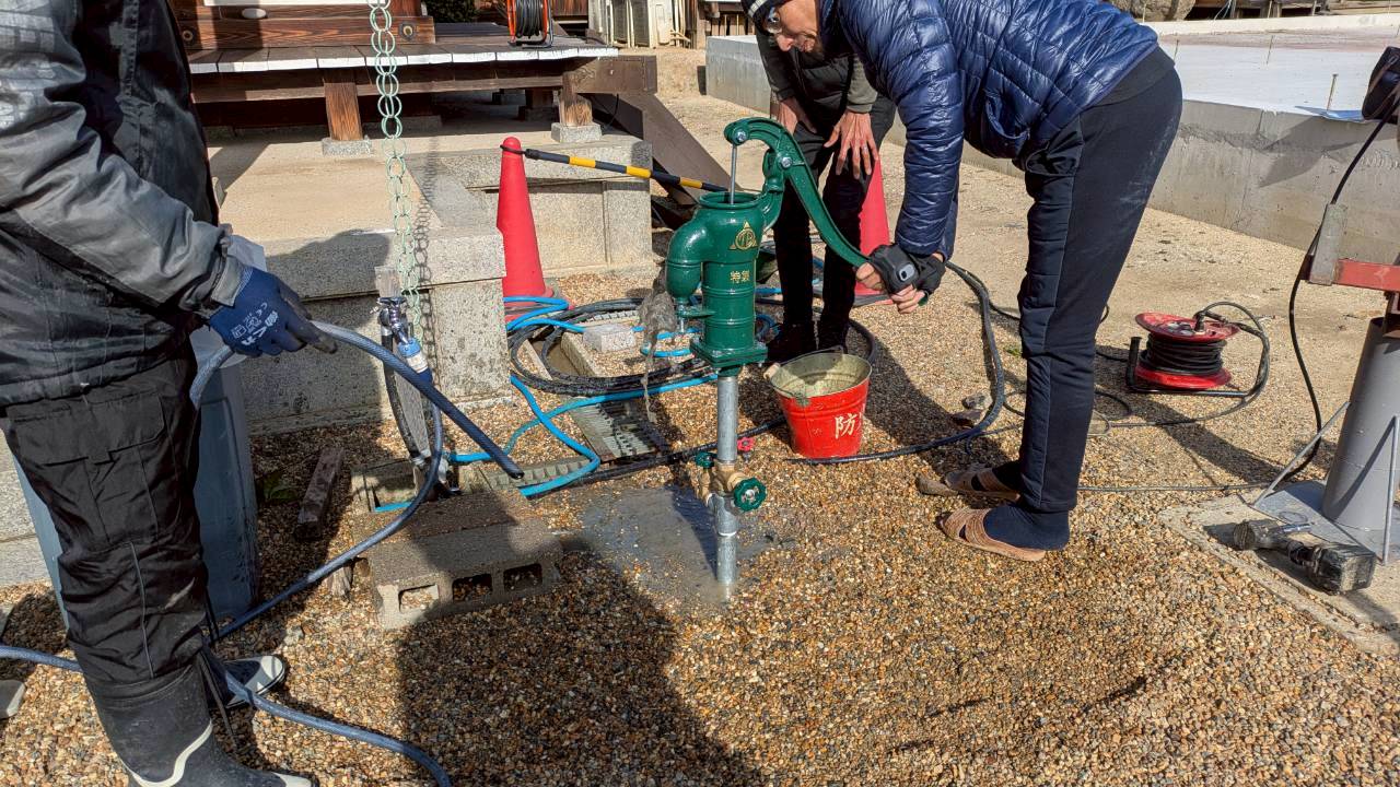 復活した井戸水