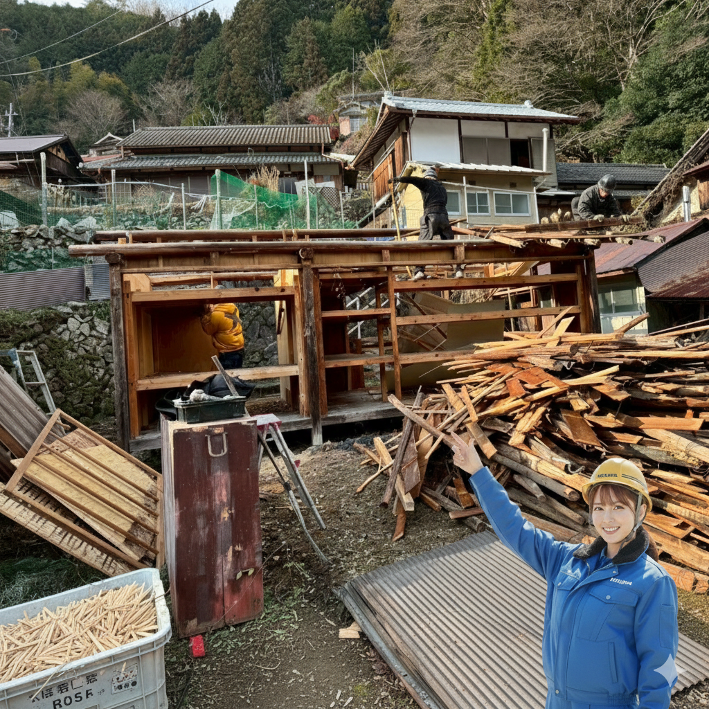 2日間で完了した下の段の解体