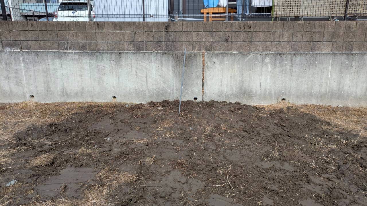 整地後の田んぼ