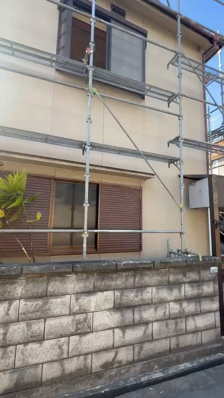 安全に配慮した特別な足場設置