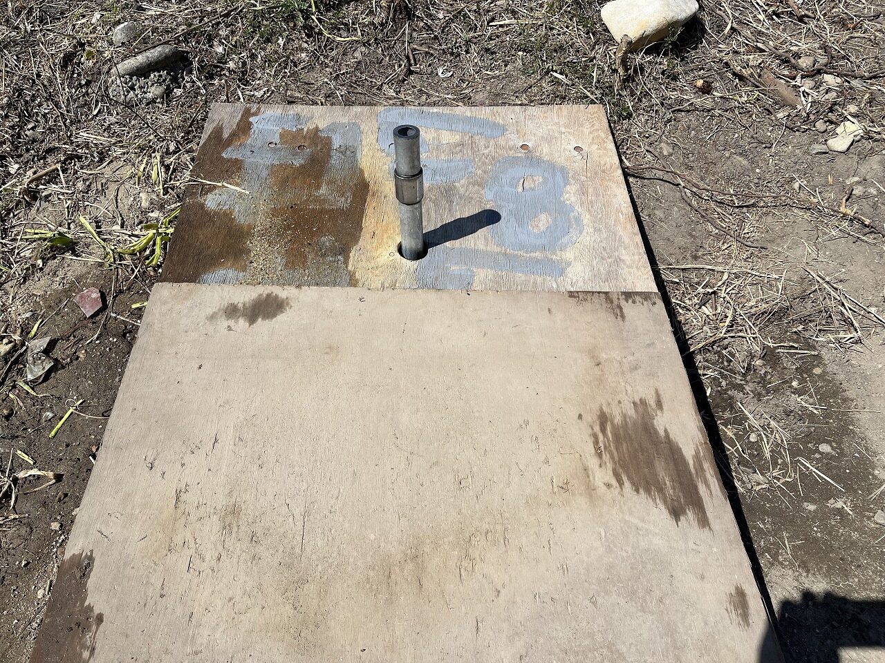 板を使った垂直出しの工夫 愛知県F様