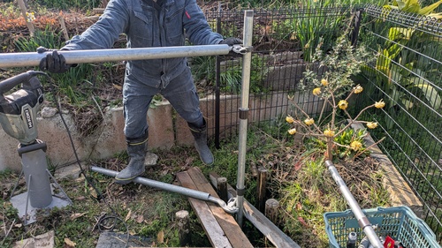 井戸作りの様子