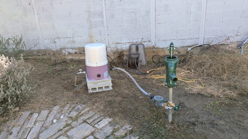 井戸掘り施工風景