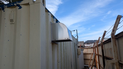 仮設コンテナ設置と樹木伐採6