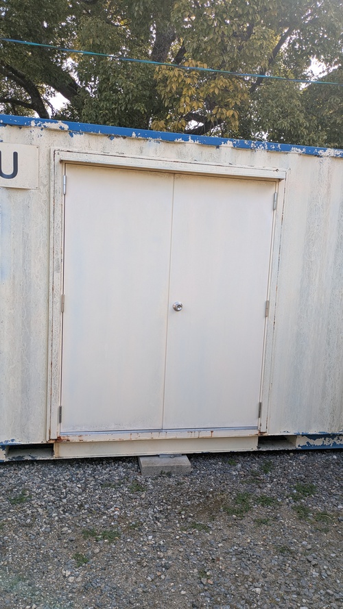 仮設コンテナ設置と樹木伐採7