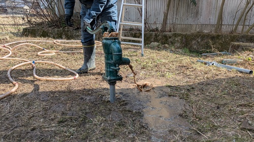 西脇市井戸掘り風景6