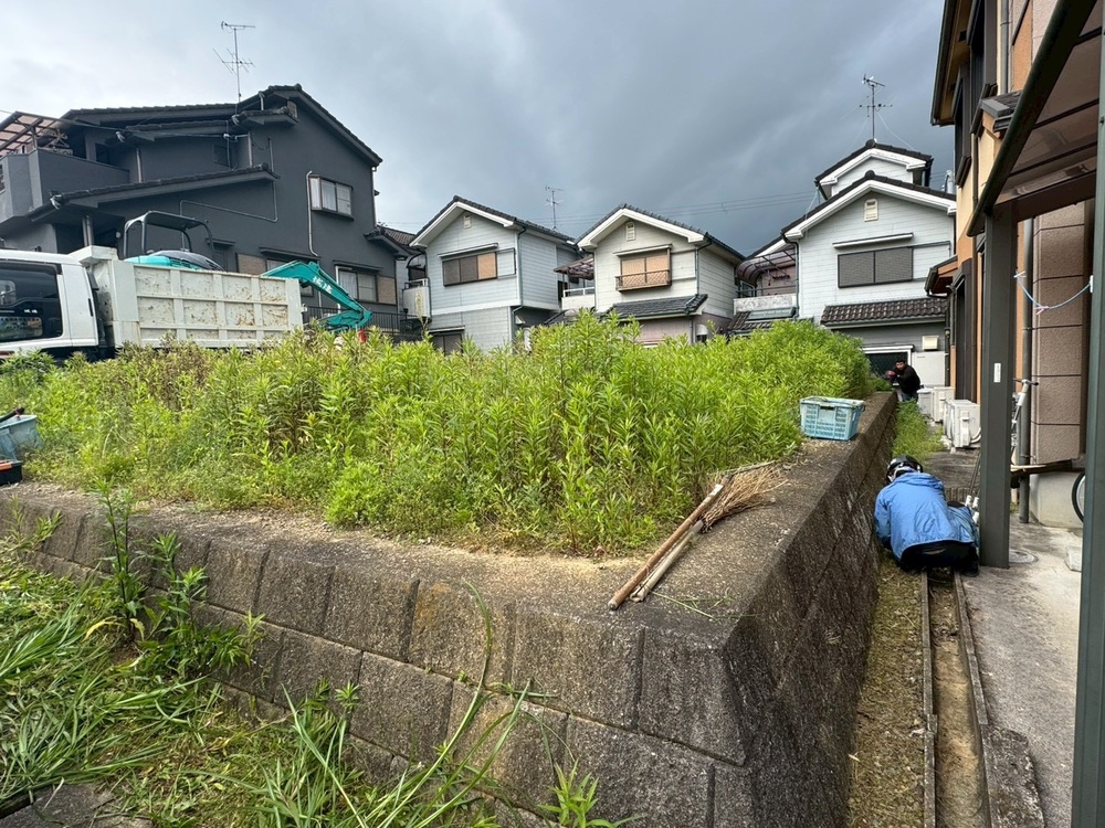 施工前ののどかな風景