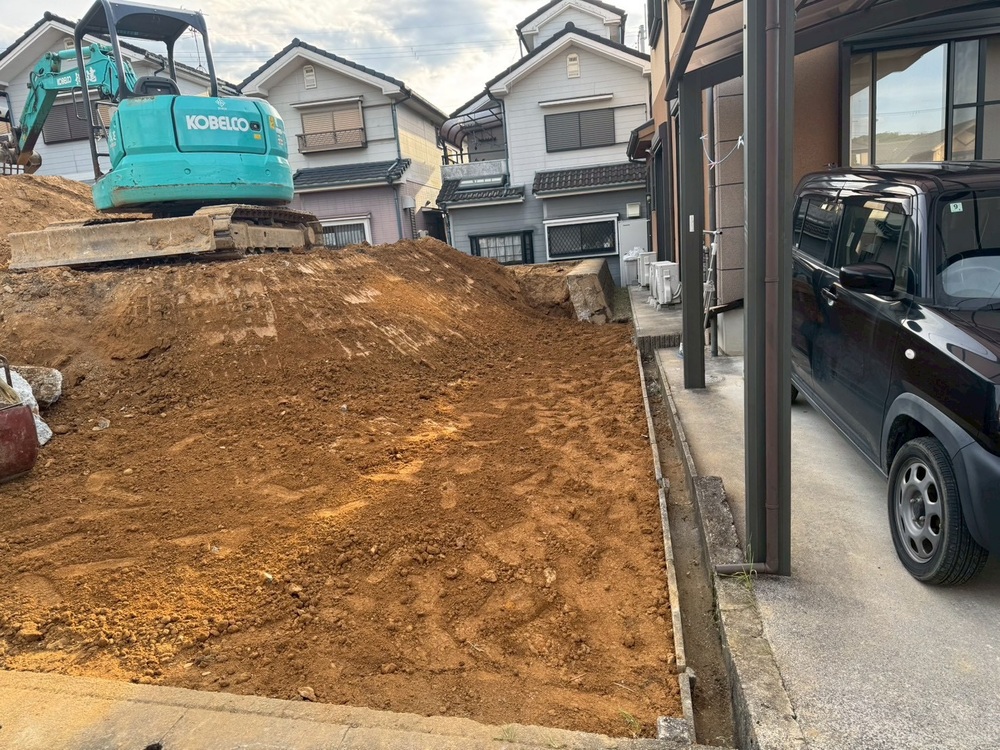 すっきりと綺麗に整地された完了後の写真