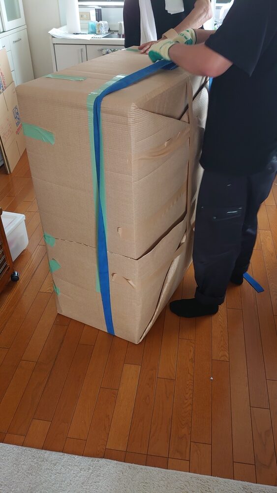 タンスの厳重梱包